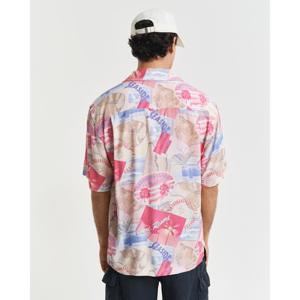 GANT Relaxed Fit Resort Print Short Sleeve Shirt